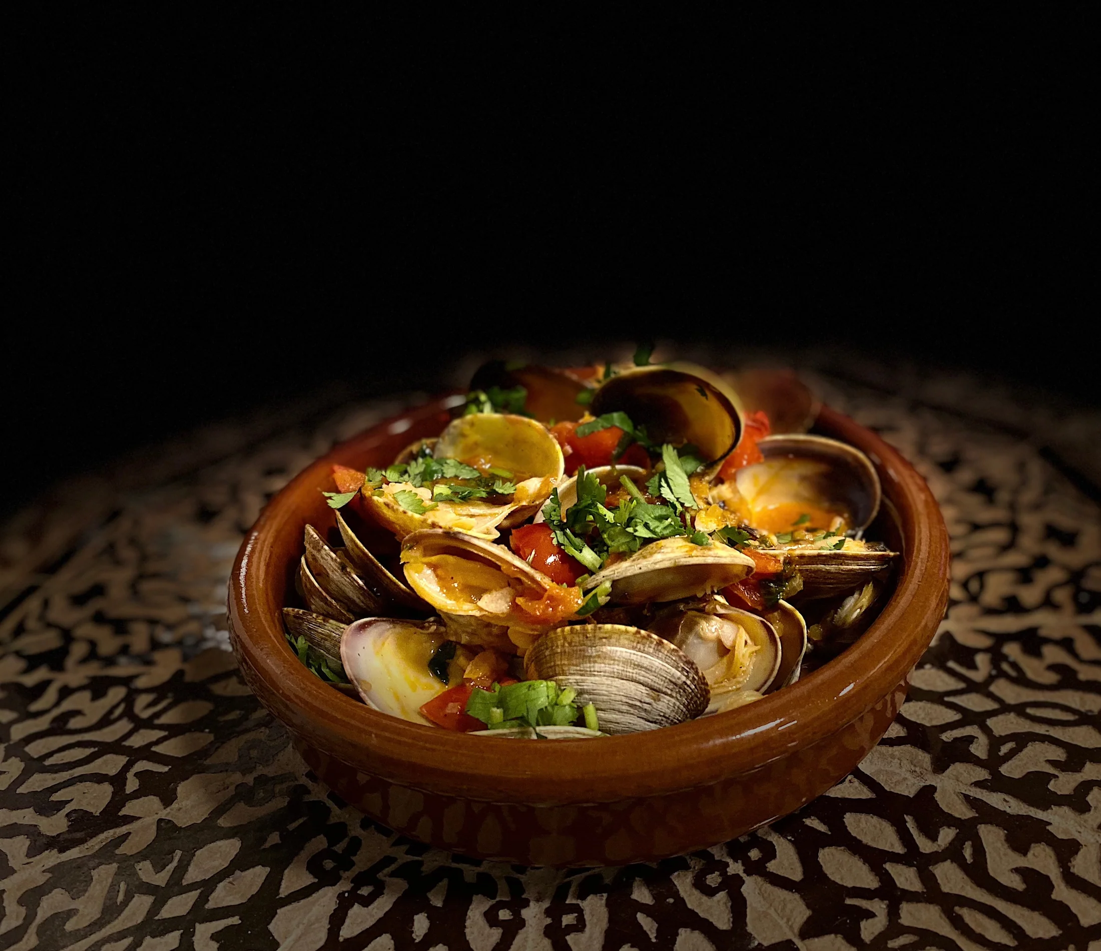 Moroccan Harissa & Chickpea Clams